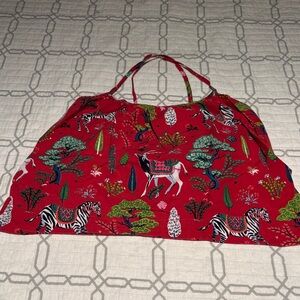 Printfresh Red Top with Zebra and Tree Design